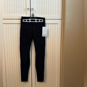 NWT - Lululemon - Wunder Under Pant  -Color: Tonka Stripe Inkwell Black -Size: 6